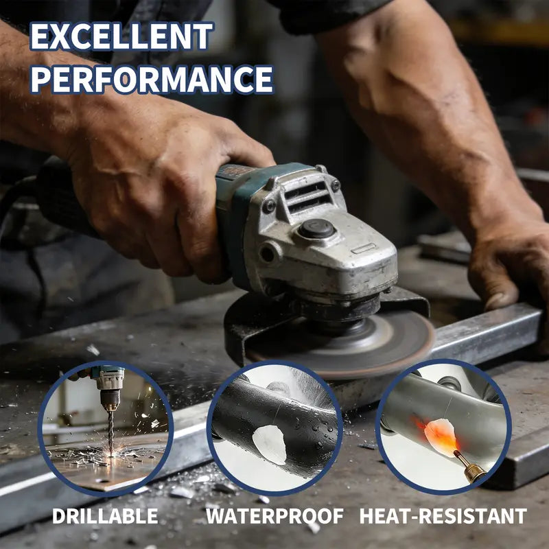 💥🏠Steel Reinforced Epoxy Repair Putty — Universal Glue for Metal, Wood, Plastic
