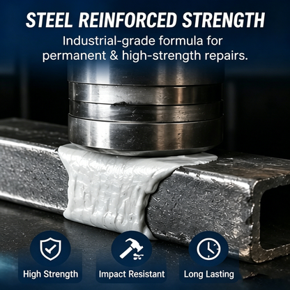 💥🏠Steel Reinforced Epoxy Repair Putty — Universal Glue for Metal, Wood, Plastic
